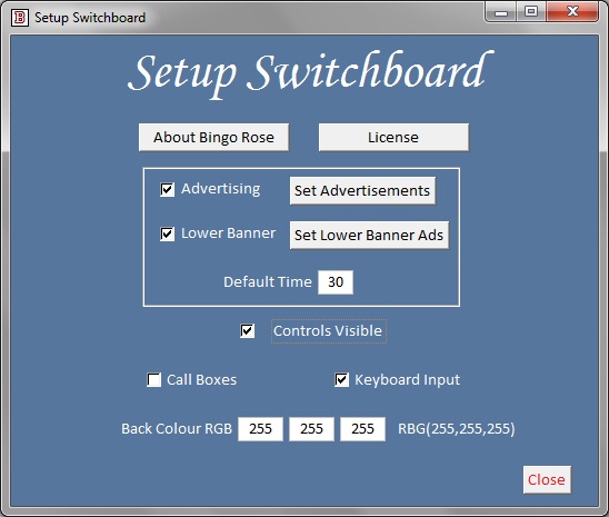 Setup Switchboard